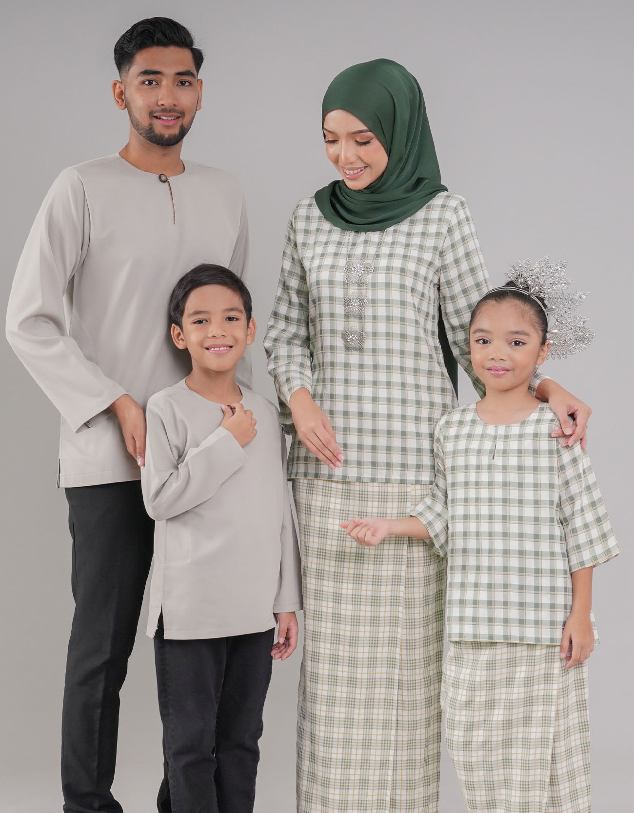 Kasturi Kurung Kedah Kids - 03 Green