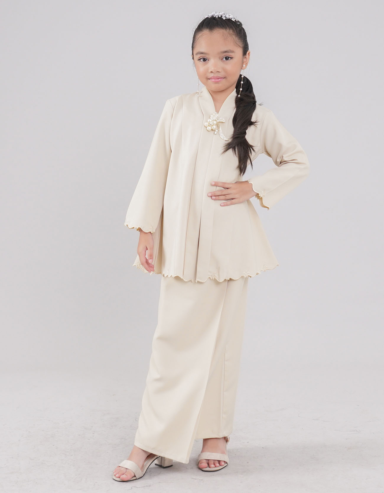 Embun Kebarung Kids Marle Cotton - 01 Thick Cream