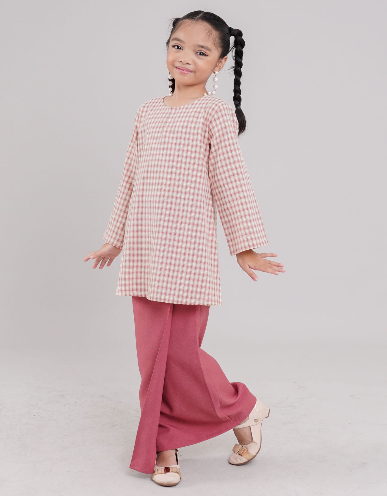 Puspa Kurung Riau Kids - 02 Pink