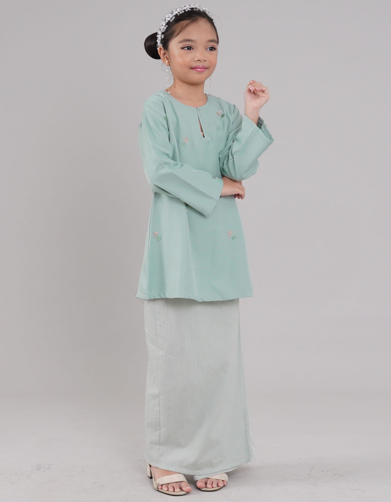 Teratai Kurung Riau Kids - 03 Green