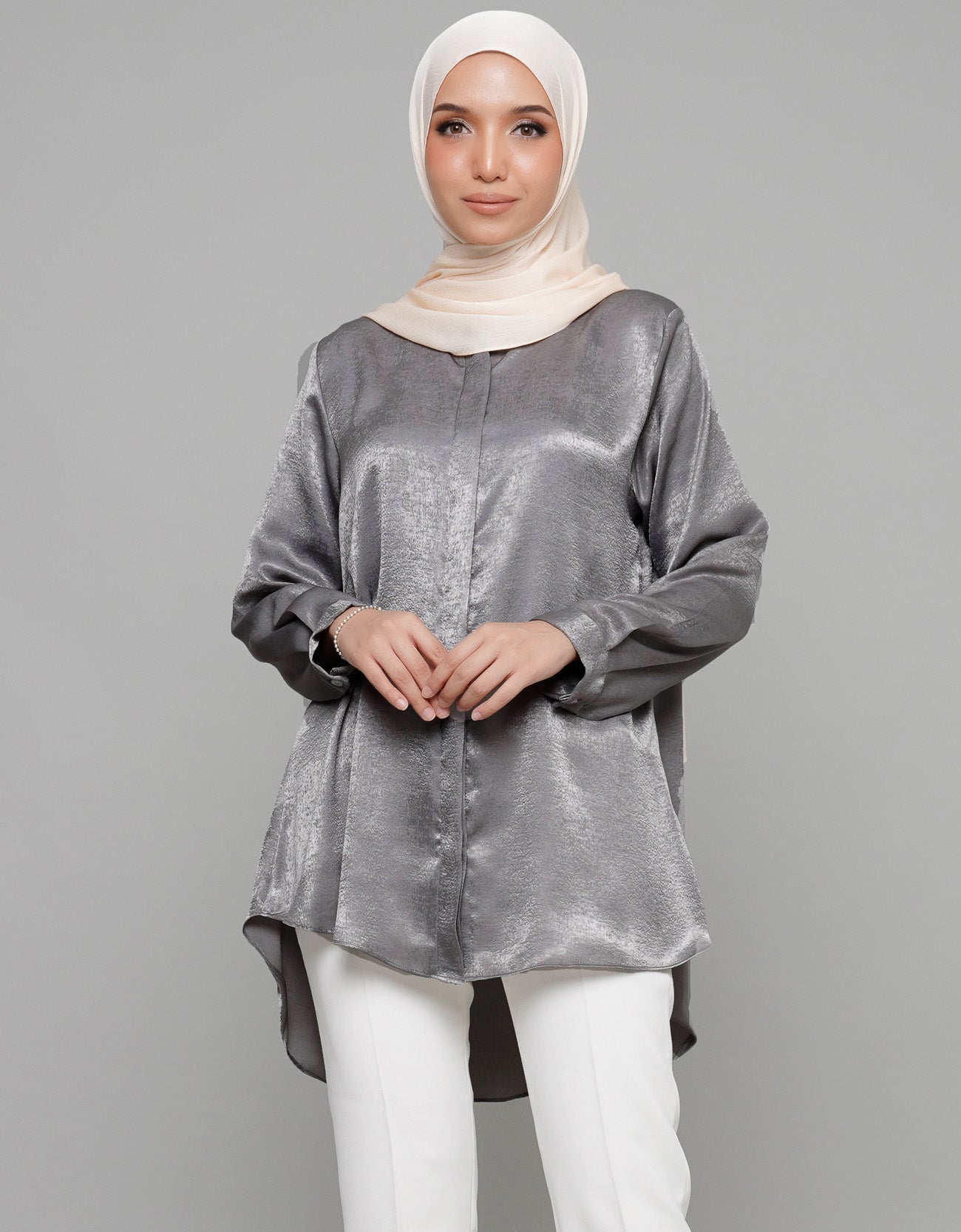 Ayumi Blouse High Quality Matte Satin