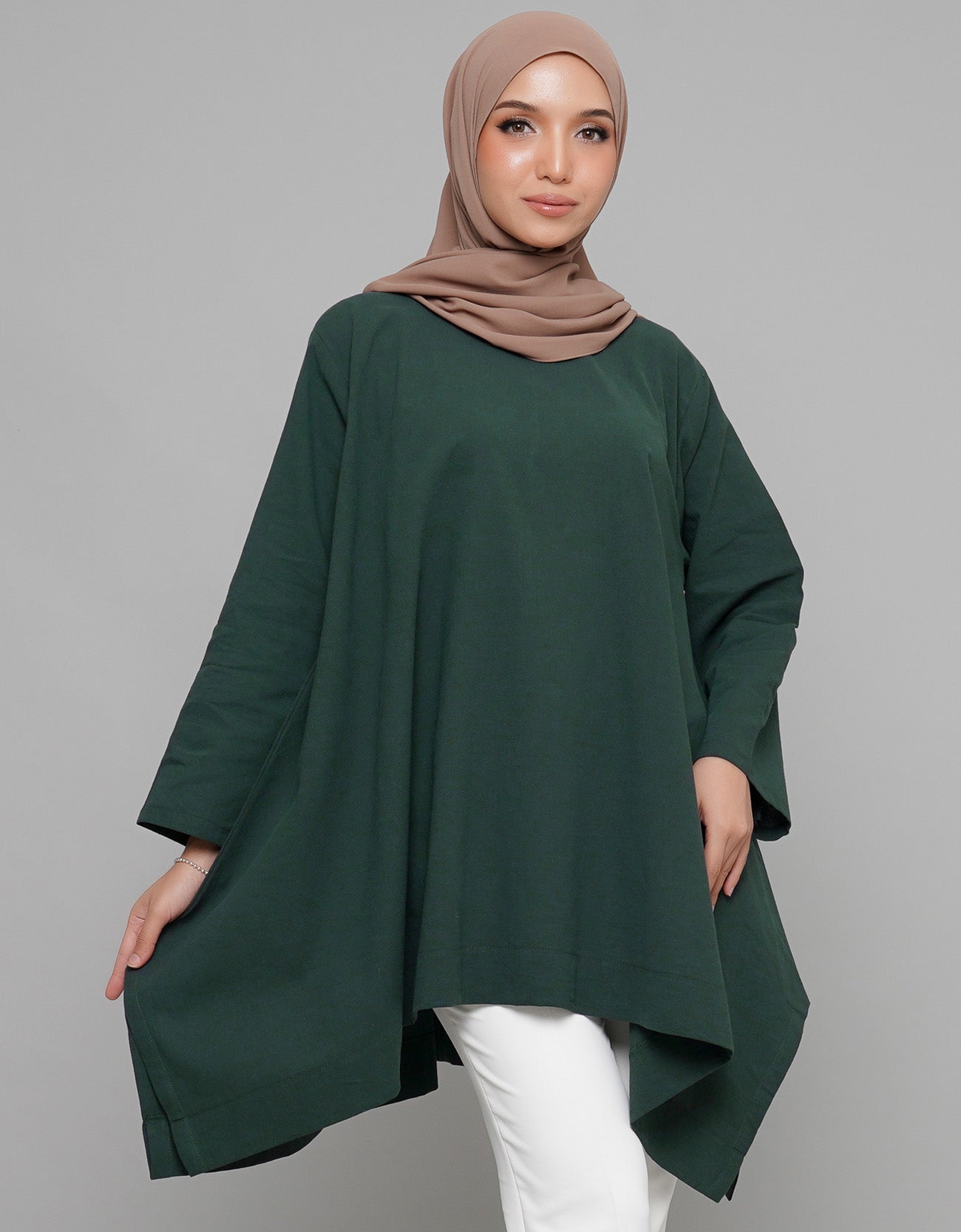 Lily Blouse Cotton Loose Ironless