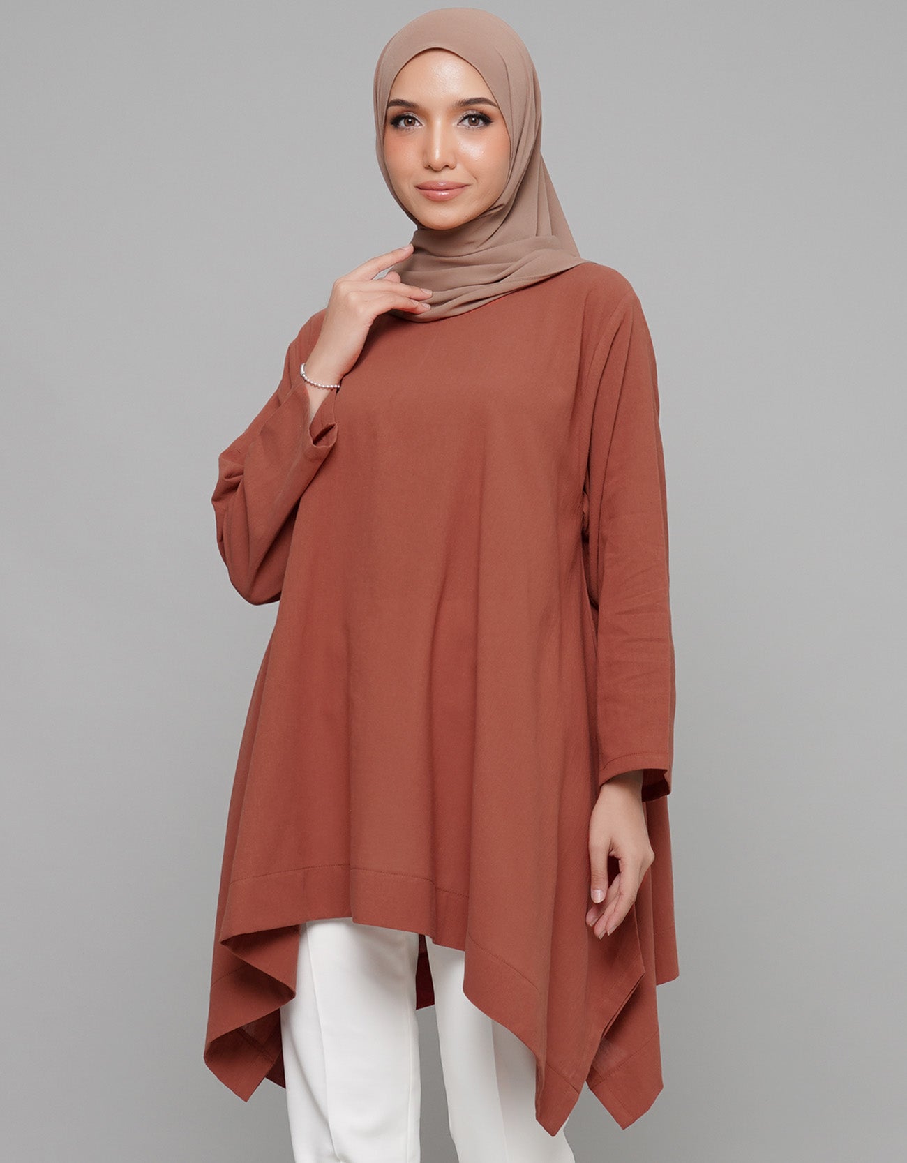 Lily Blouse Cotton Loose Ironless