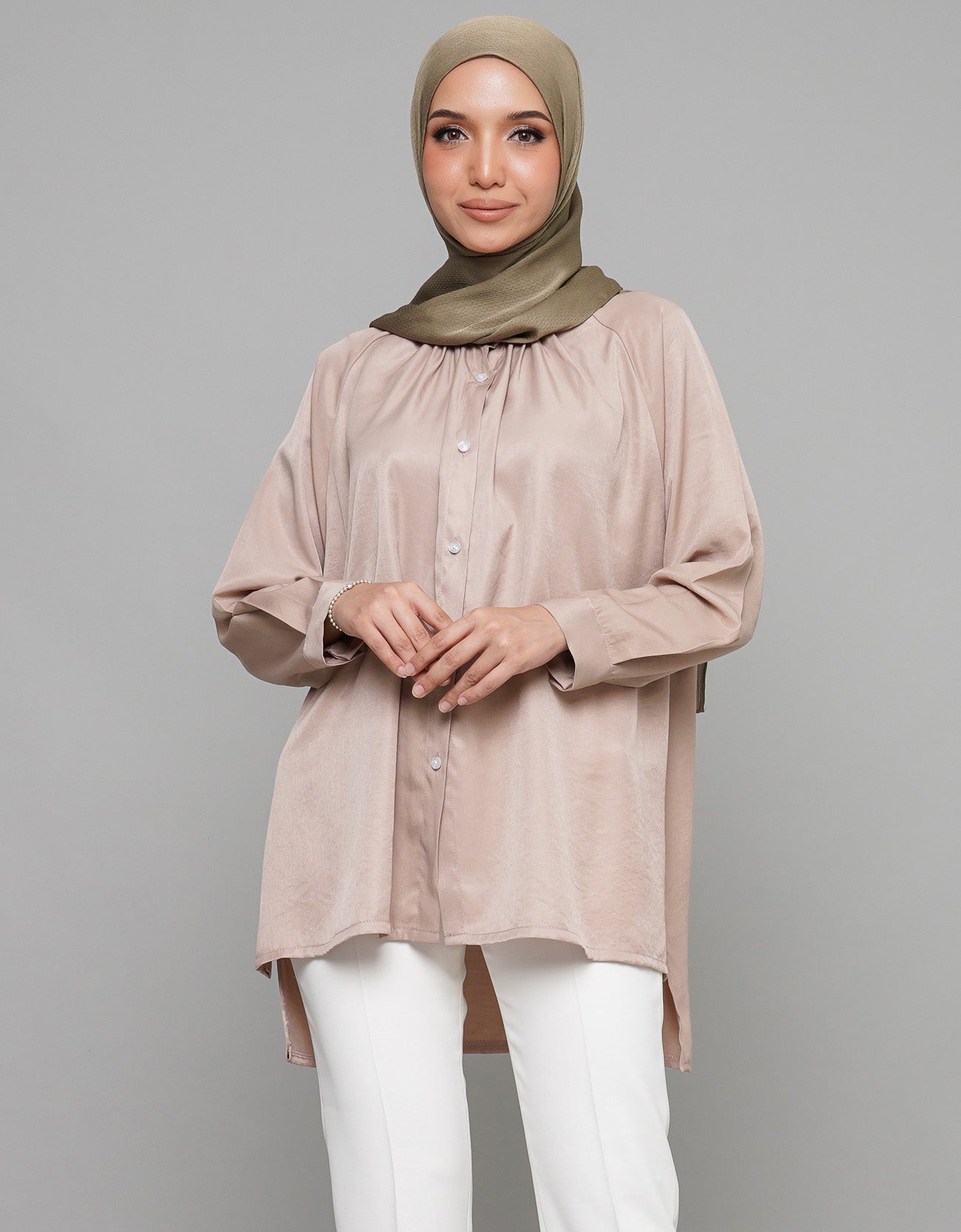 Maliqa Blouse High Quality Satin