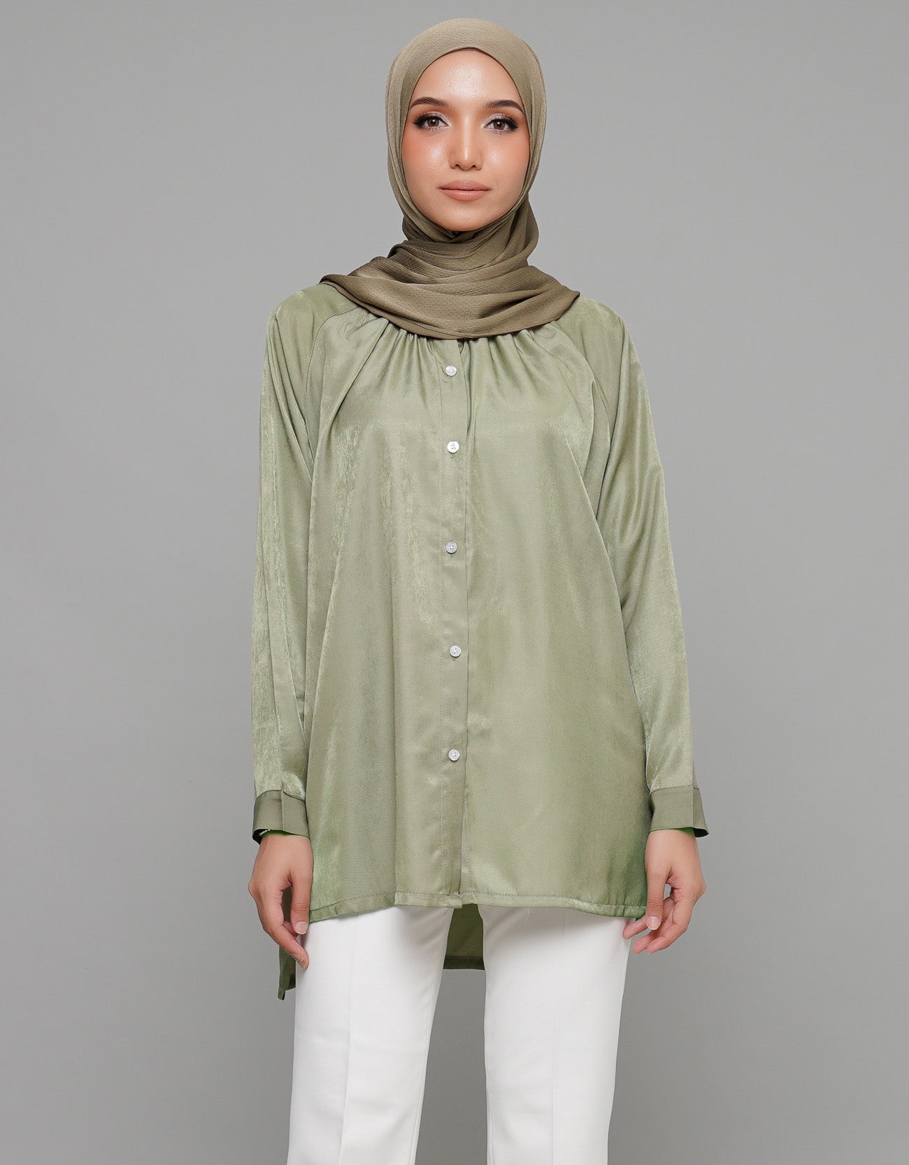 Maliqa Blouse High Quality Satin