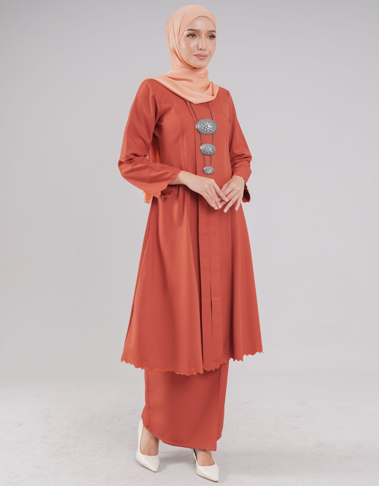 Embun Kebarung Adult Marle Cotton - 03 Crimson Red