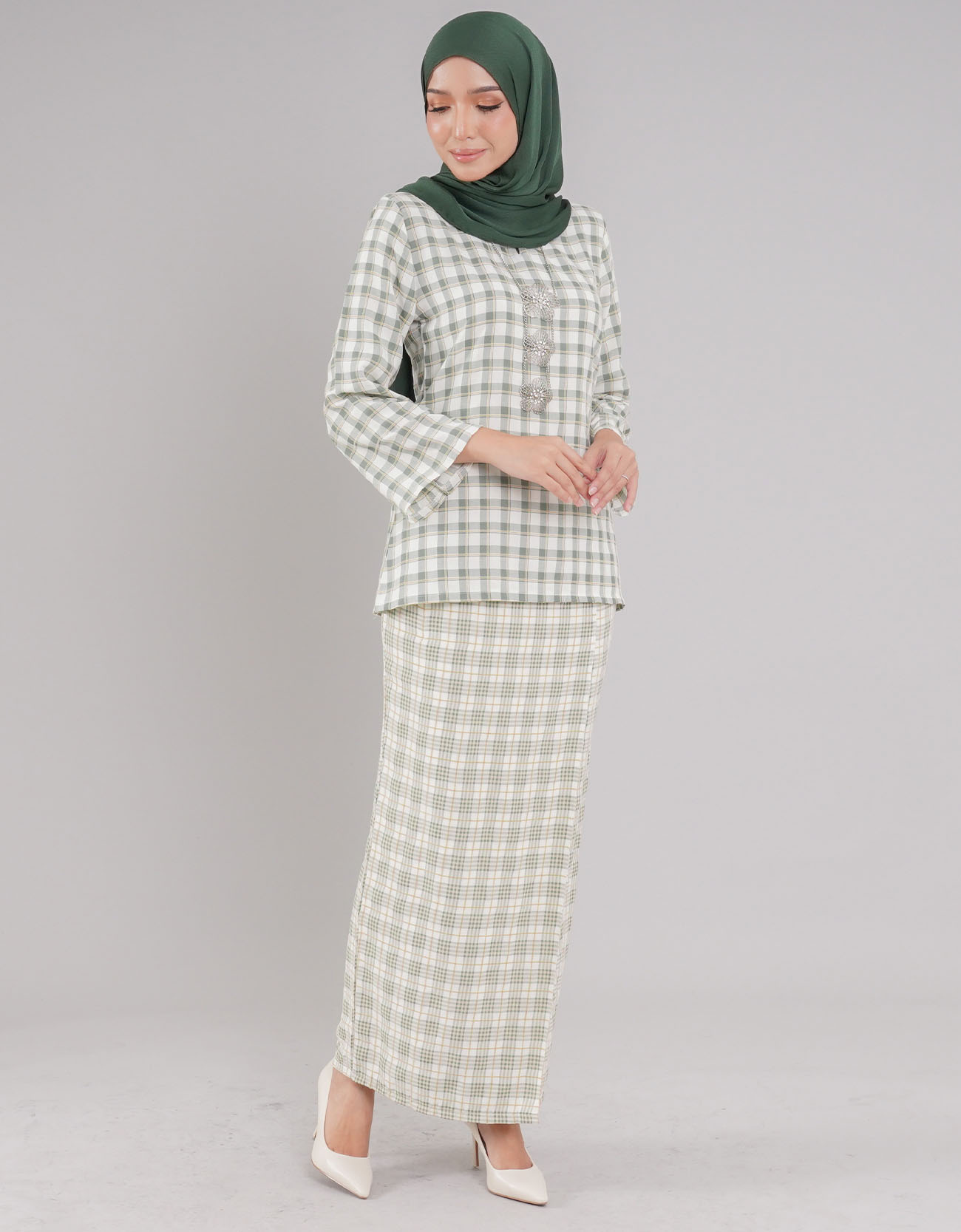 Kasturi Kurung Kedah Adult - 03 Green