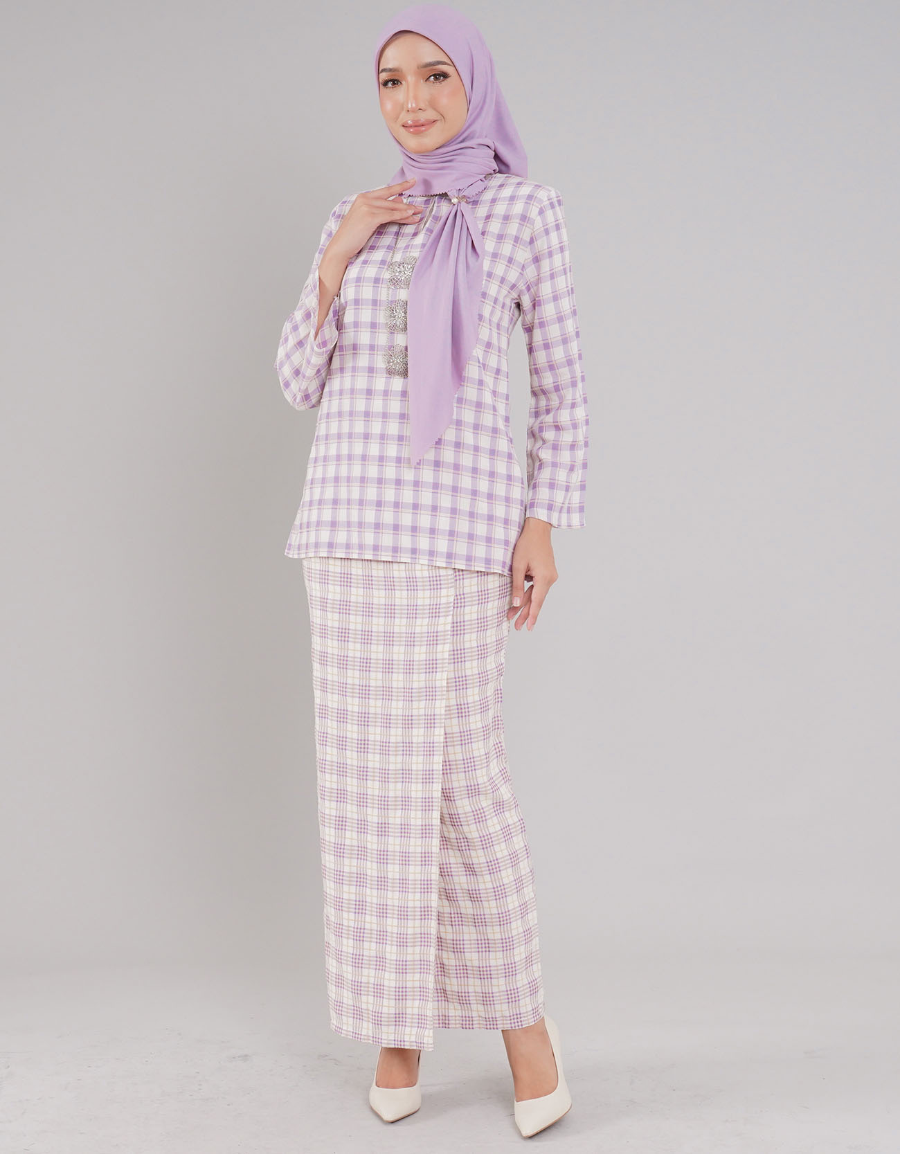 Kasturi Kurung Kedah Adult - 01 Purple