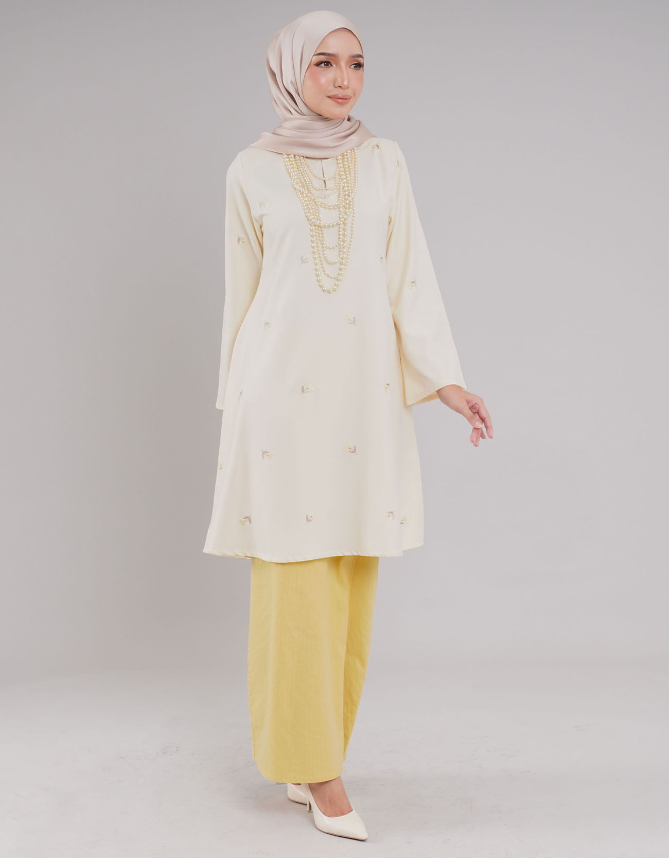 Teratai Kurung Riau Adult - 02 Yellow