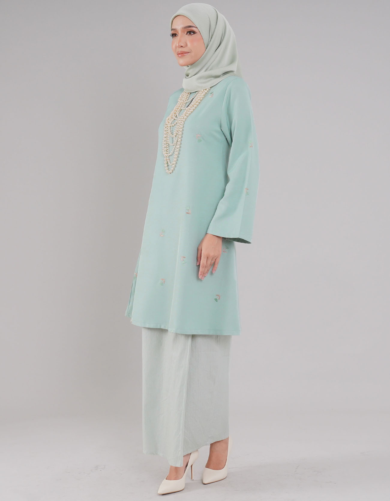 Teratai Kurung Riau Adult - 03 Green