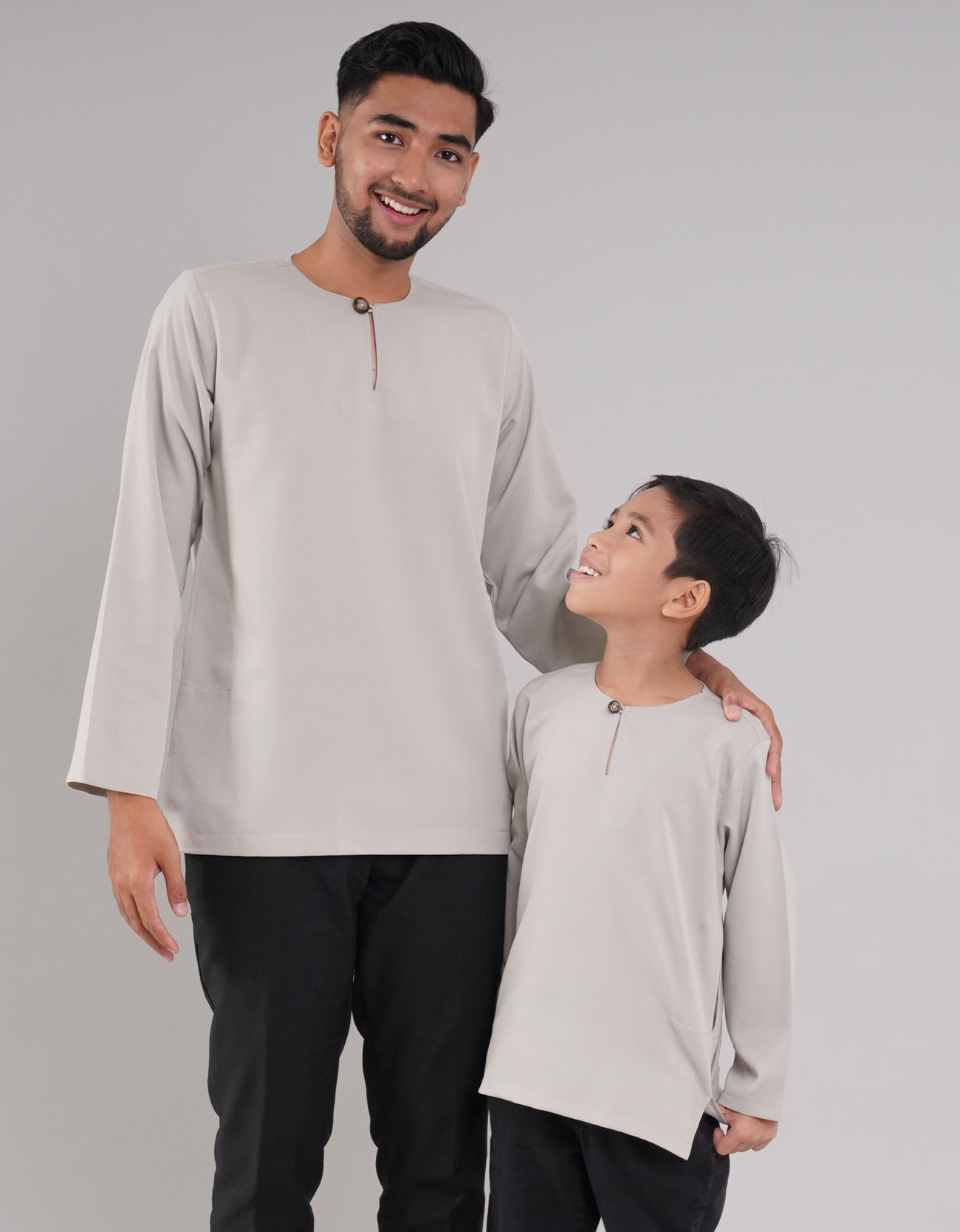 Kurta Furqan Kids - 09 Light Grey