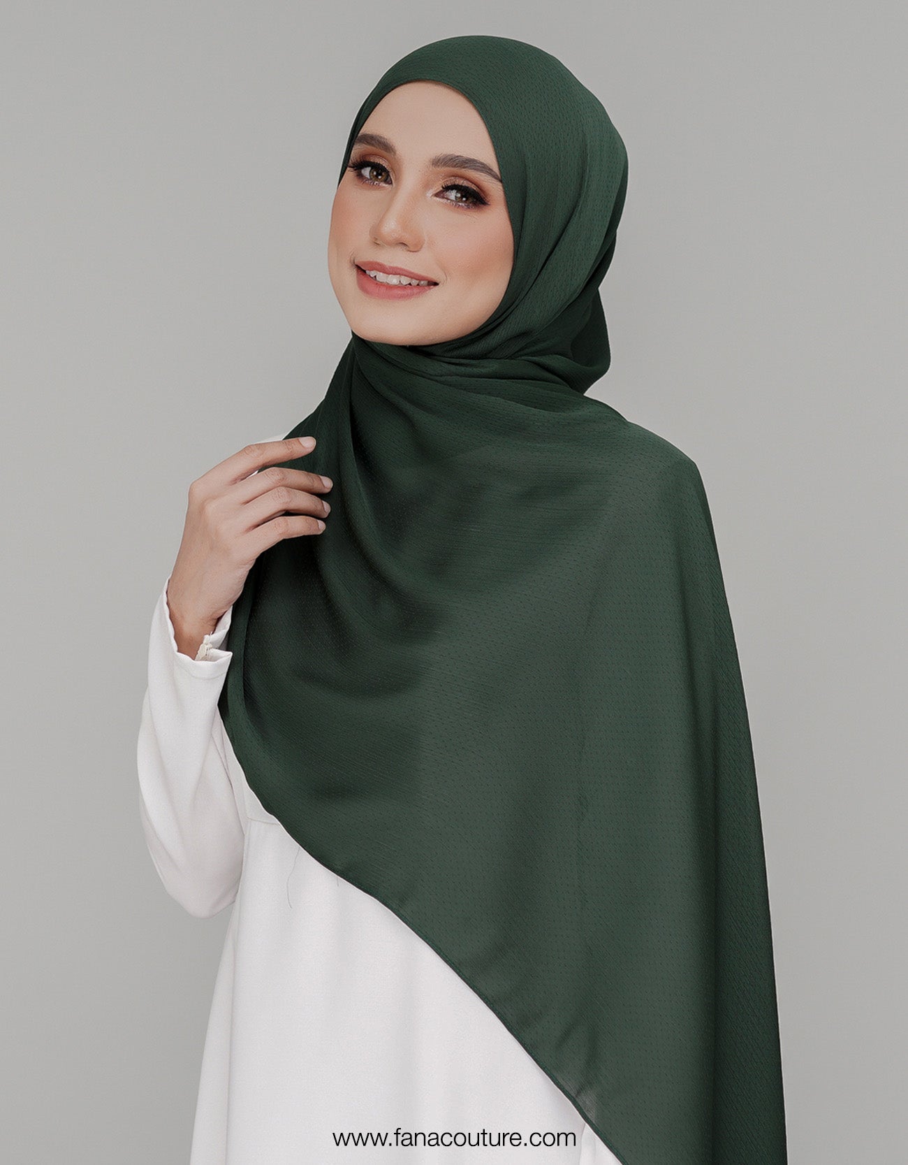 Naura Shawl Plain - 09 Phthalo Green