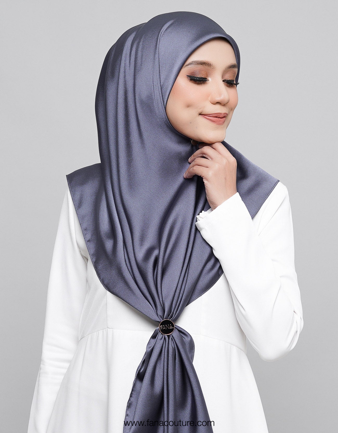 Yuki Bawal Satin - 03 Aegean Blue