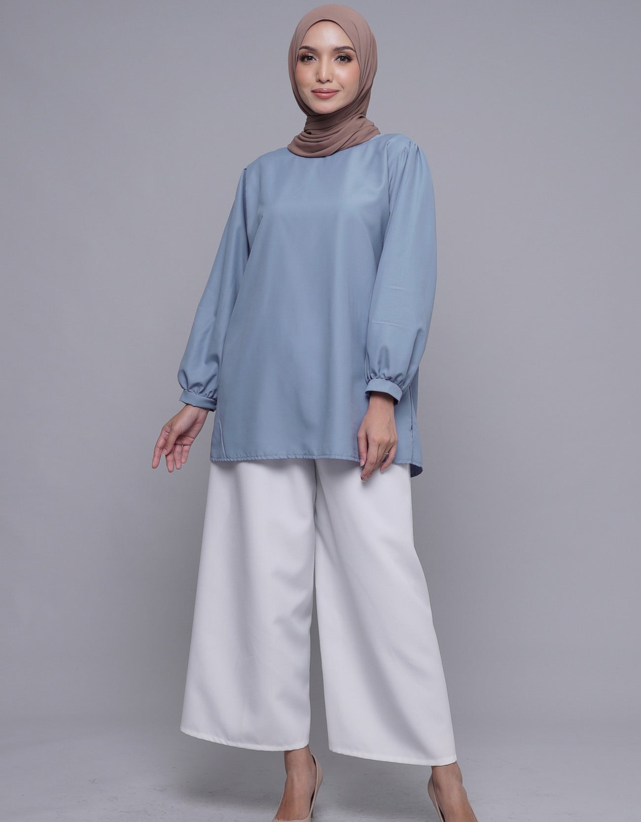 Ruby Blouse Straight Fit Puff Sleeves Design