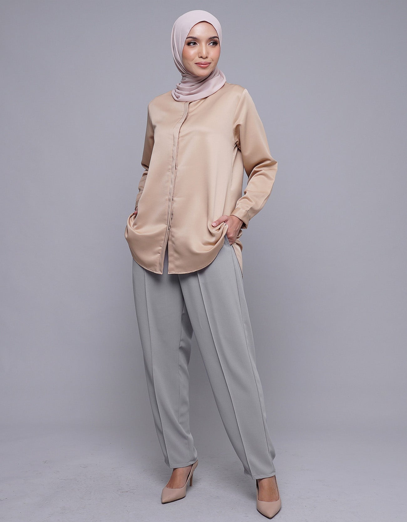 Fiska Pants High Waisted Tapered Pants