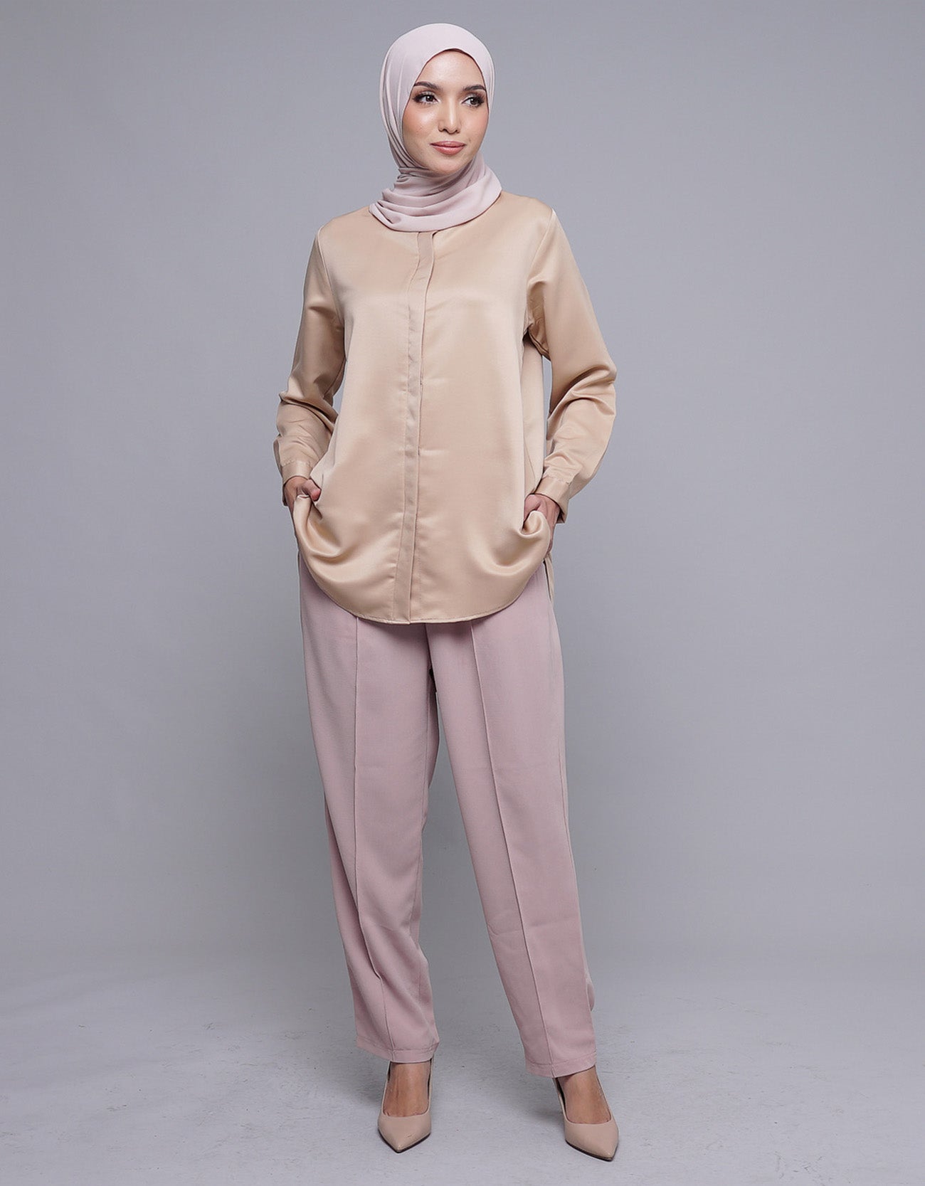 Fiska Pants High Waisted Tapered Pants