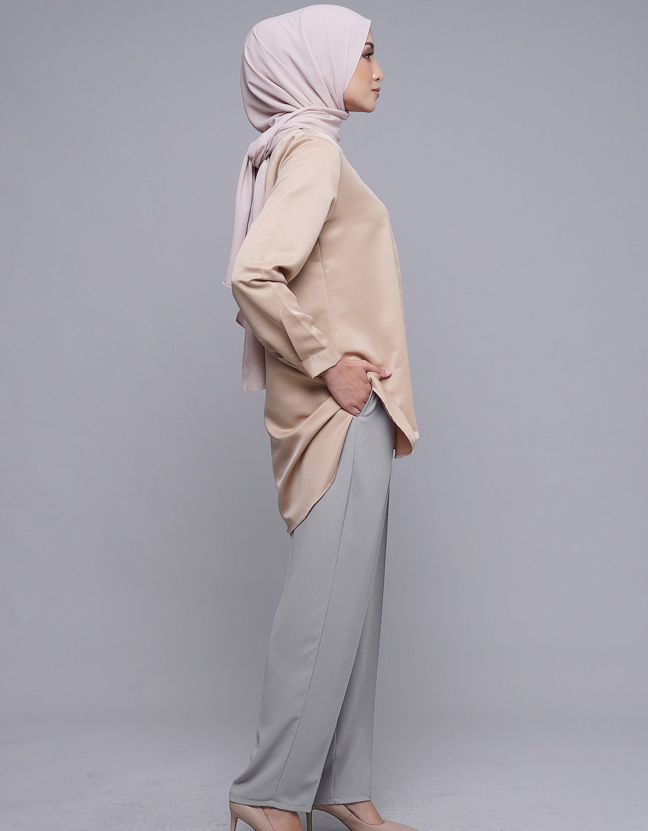 Fiska Pants High Waisted Tapered Pants