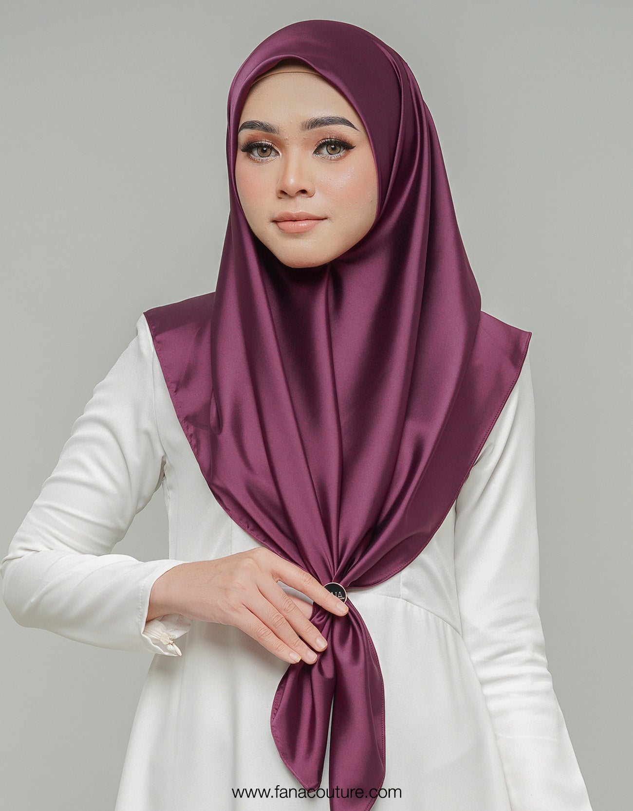 Haayu Bawal Satin - 14 Mulberry