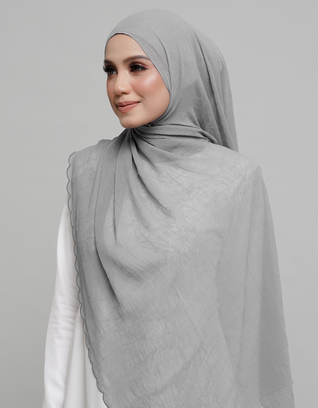 Helen Shawl Sulam - 14 Grey Salt