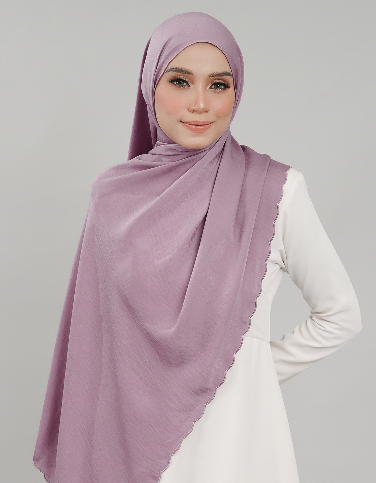 Akasia Shawl Sulam - 01 Amethyst