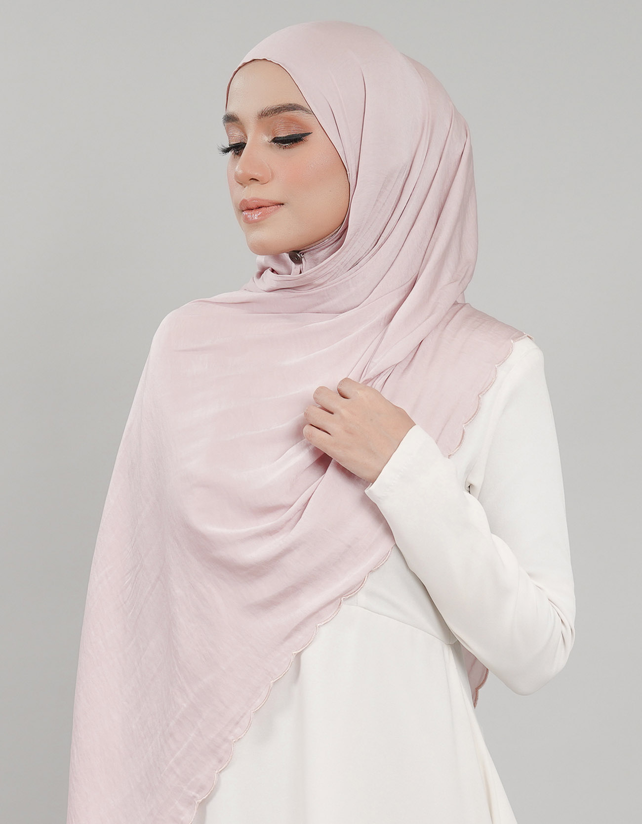 Akasia Shawl Sulam - 02 Lavendar Blush