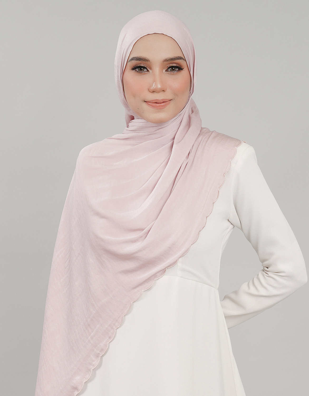 Akasia Shawl Sulam - 02 Lavendar Blush