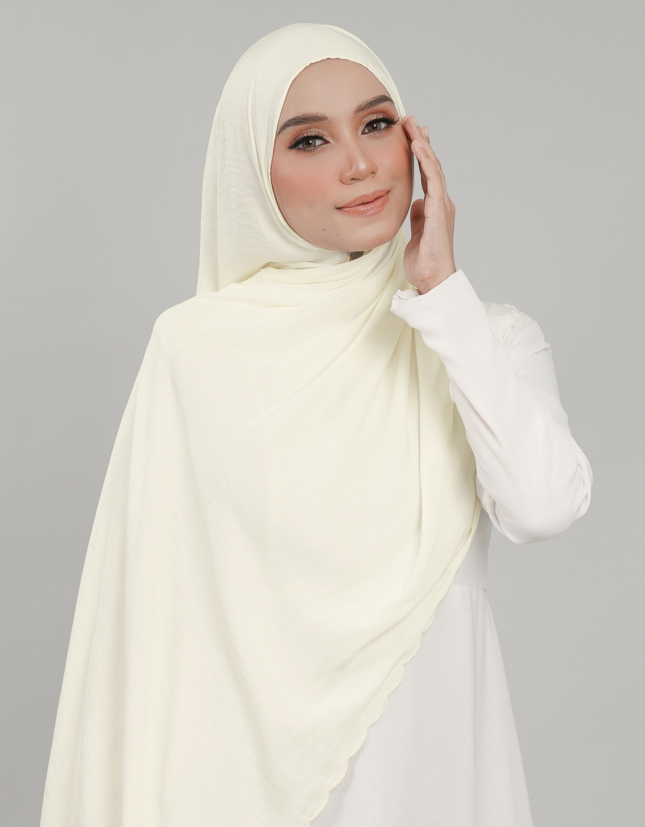 Akasia Shawl Sulam - 05 Ivory