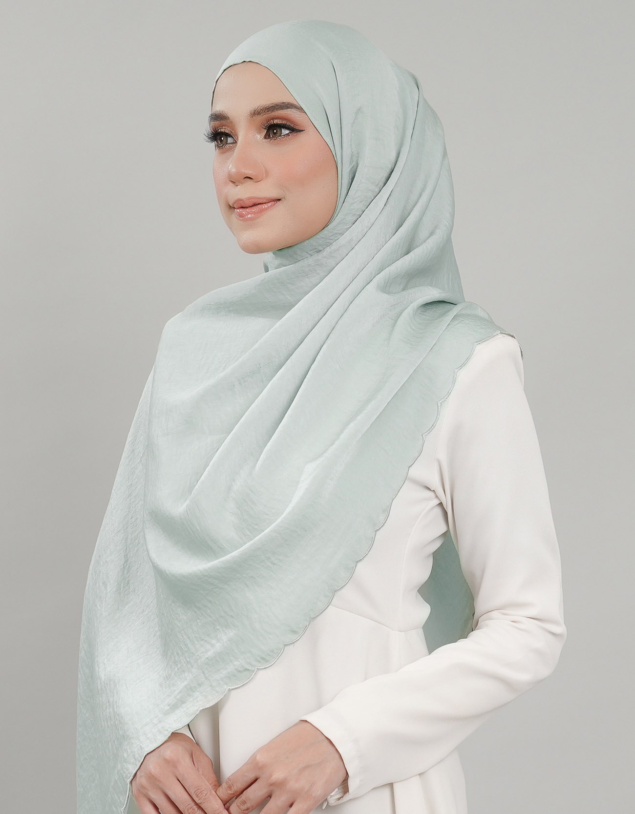 Akasia Shawl Sulam - 08 Pale Green