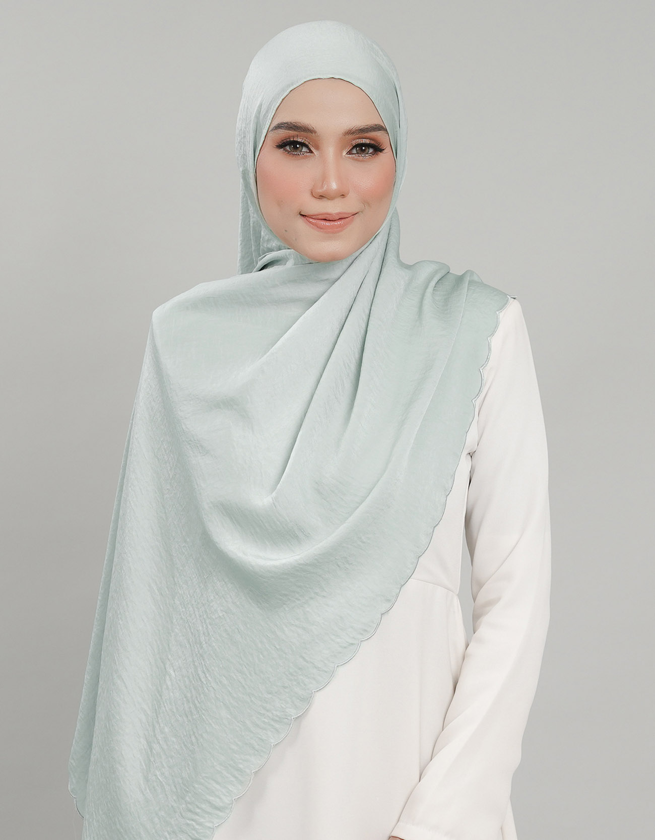 Akasia Shawl Sulam - 08 Pale Green