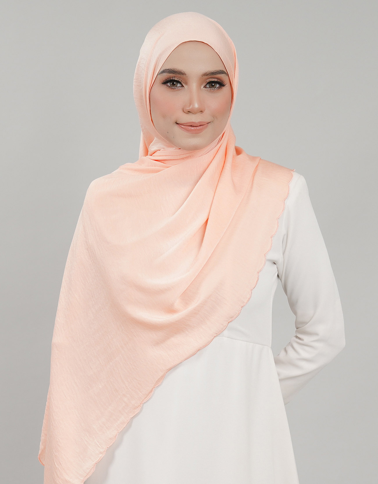 Akasia Shawl Sulam - 09 Salmon