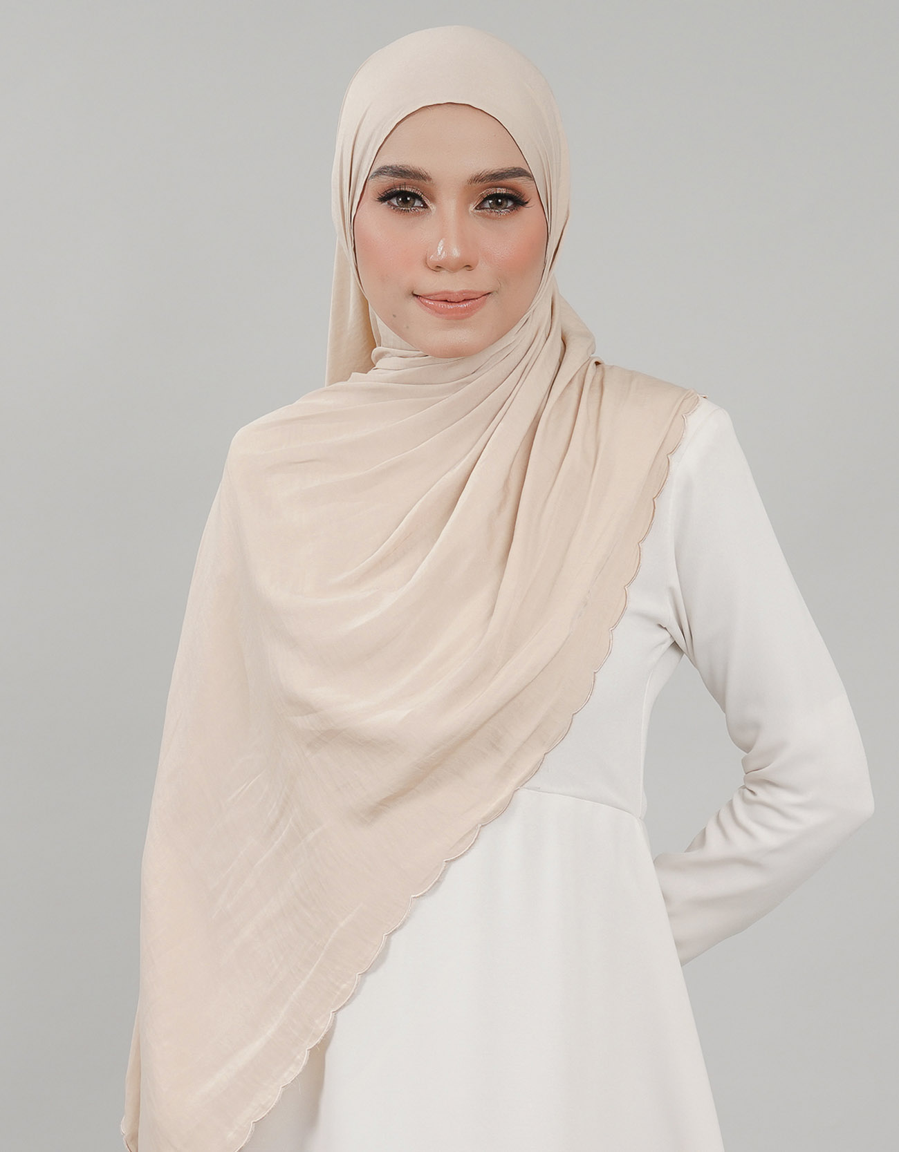 Akasia Shawl Sulam - 11 Wheat