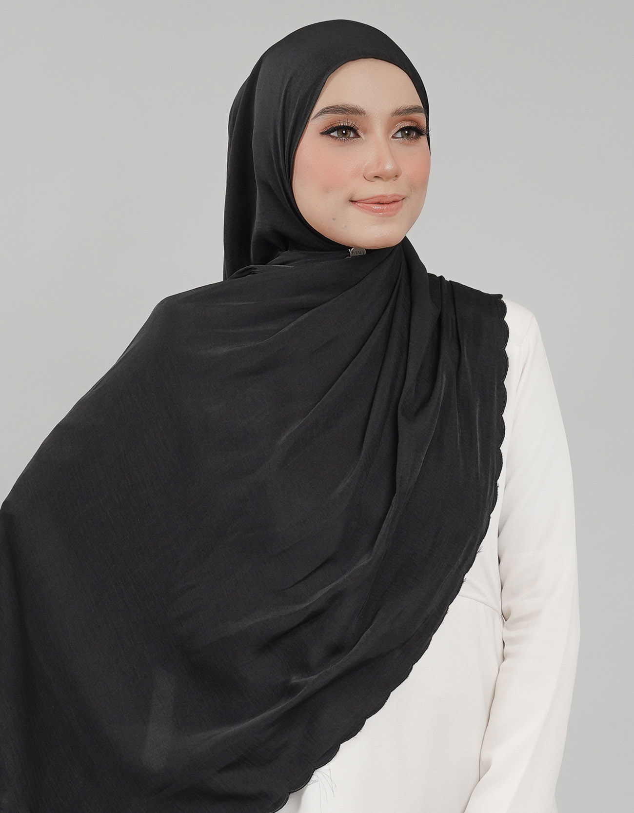 Akasia Shawl Sulam - 13 Black