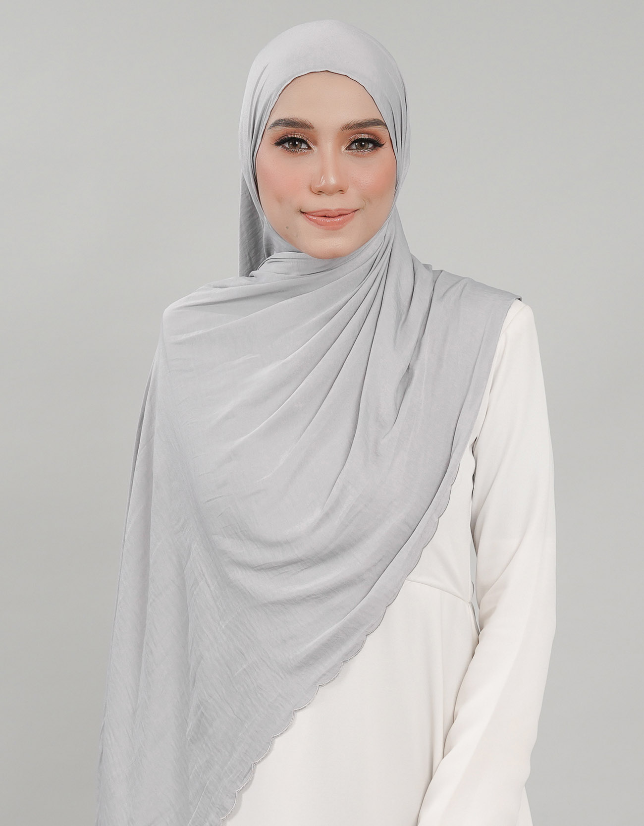 Akasia Shawl Sulam - 15 Gray