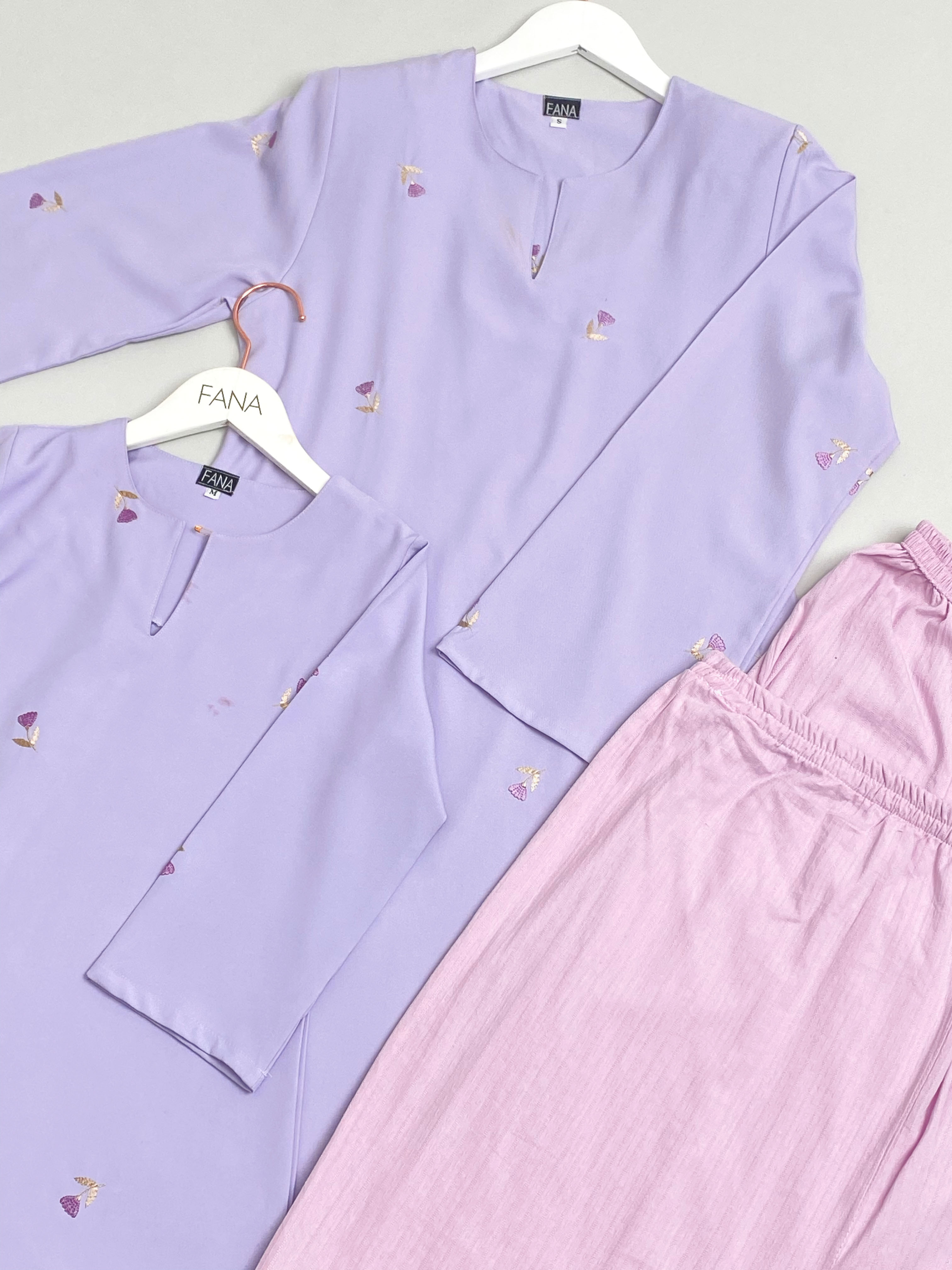 Teratai Kurung Riau Kids - 01 Light Purple