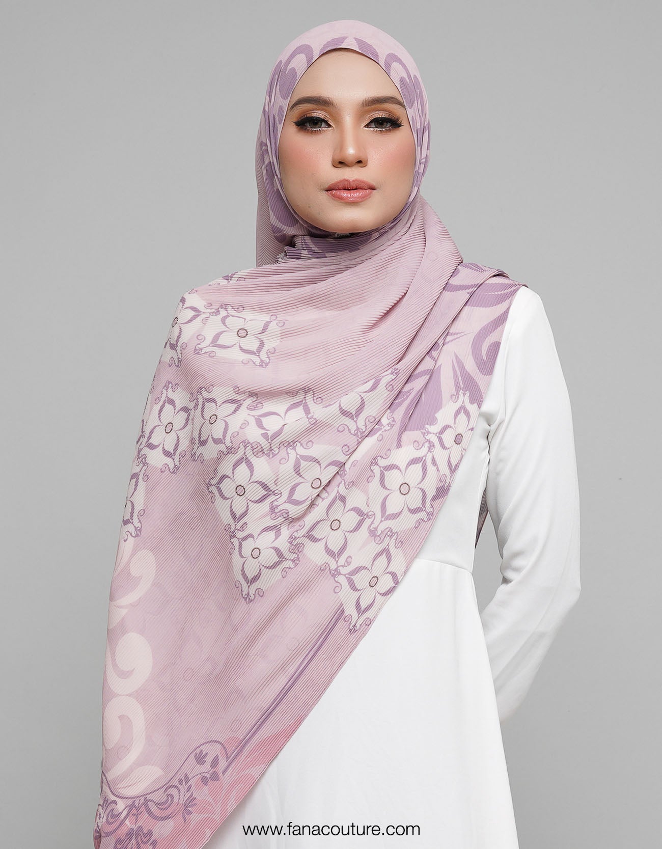 Dayang Pleated Shawl - 07 Rawene