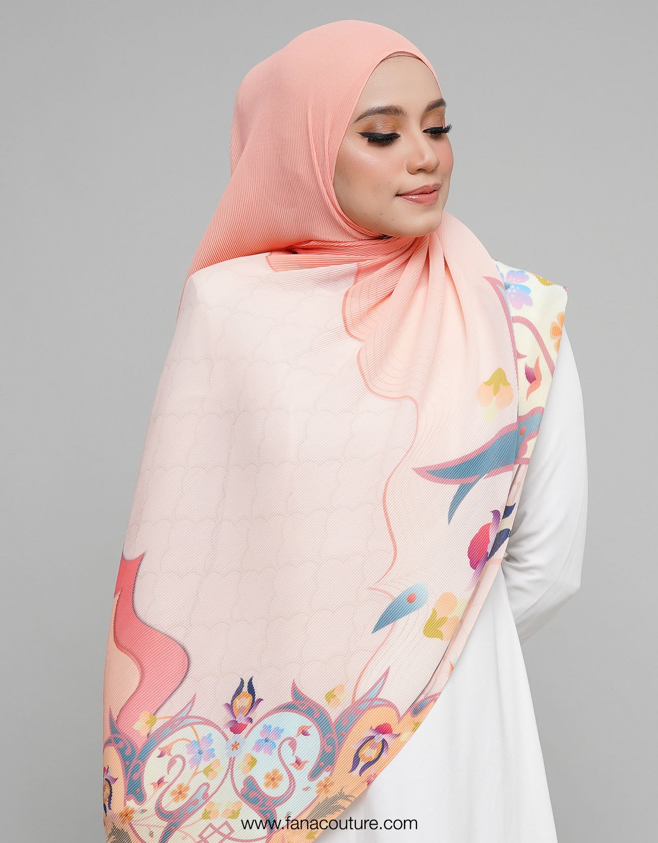 Dayang Pleated Shawl - 09 Napier