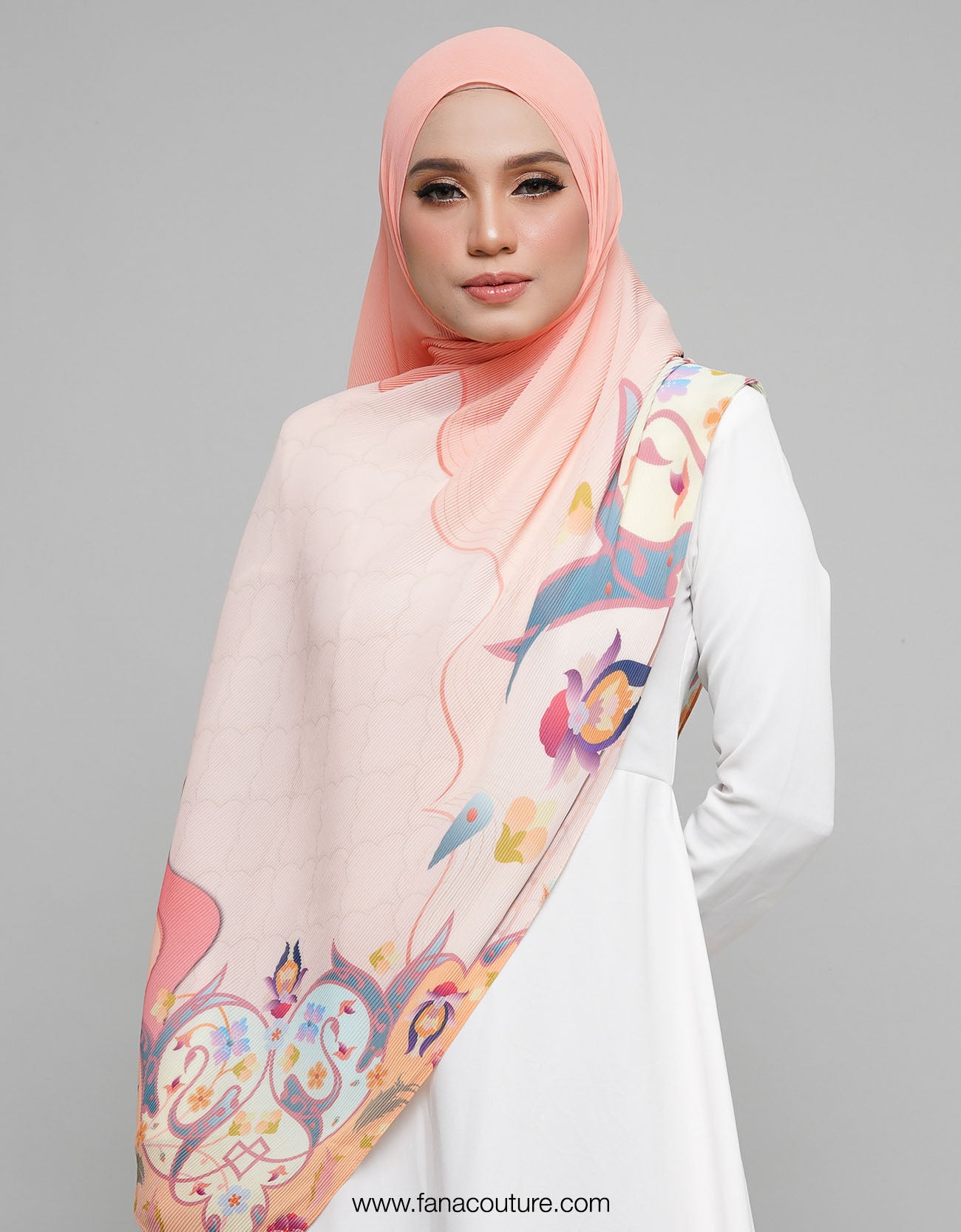 Dayang Pleated Shawl - 09 Napier