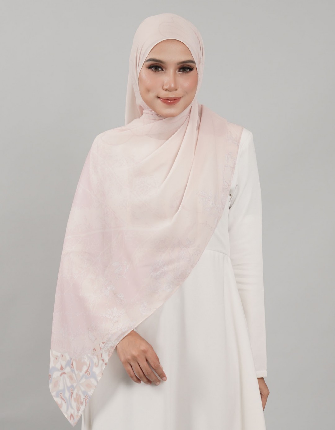 Sutra Shawl Printed - 02 Mawar