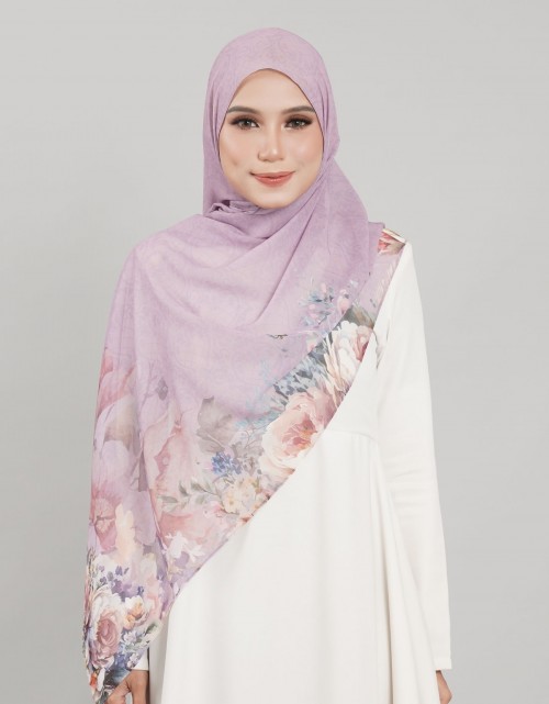 Sutra Shawl Printed - 01 Anggrek