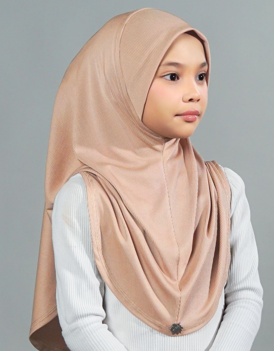 Eshal Plain Kids - 02 Light Peach