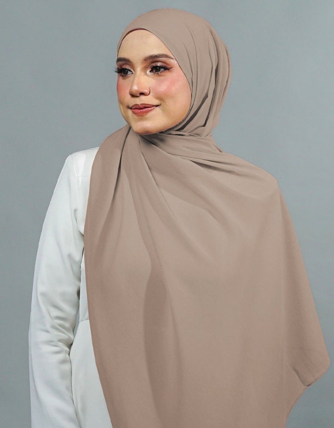 Ireesya Shawl Plain - 02 Nude Beige