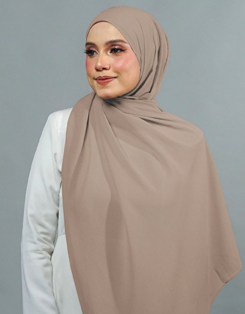 Ireesya Shawl Plain - 02 Nude Beige