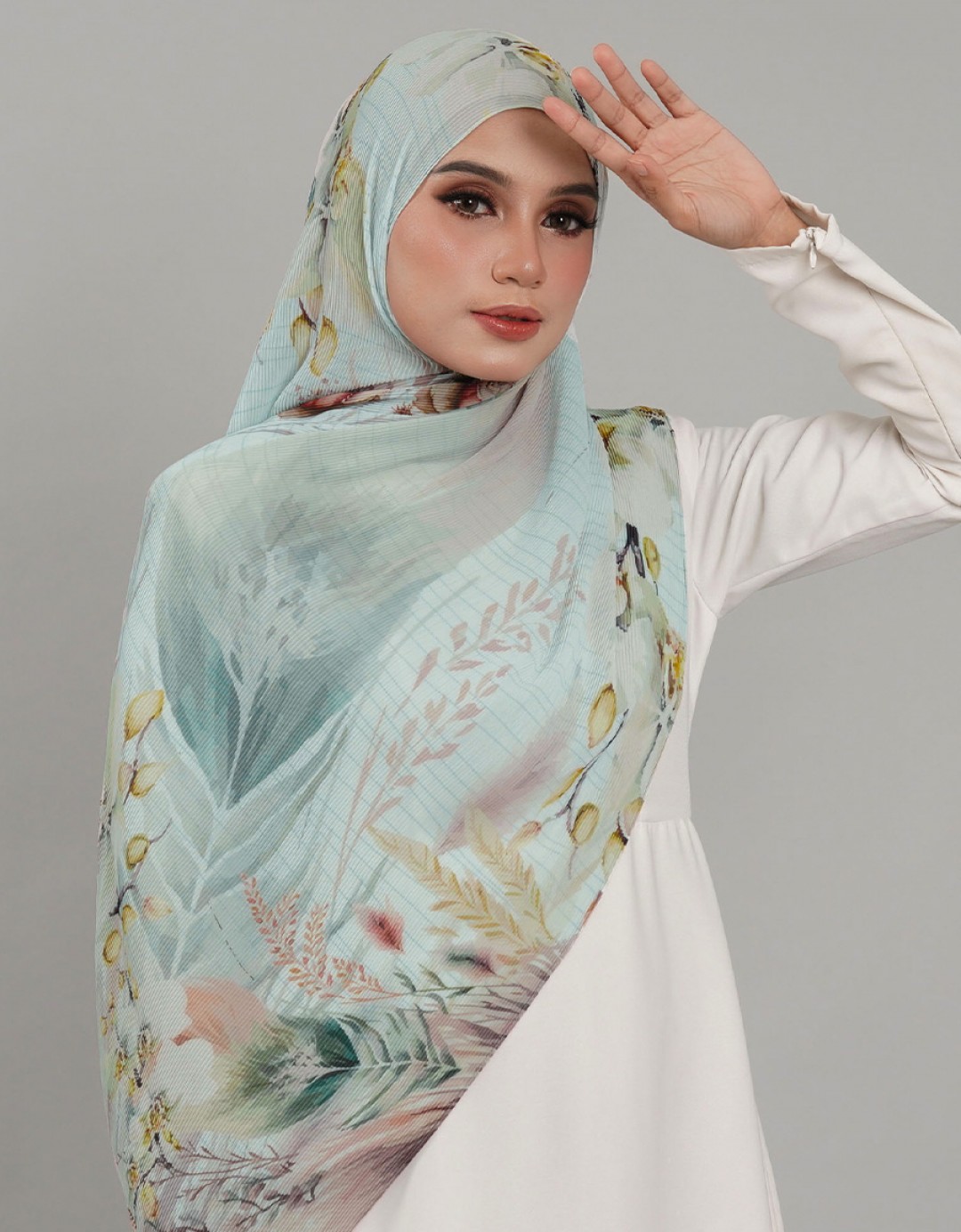 Saloma Pleated Shawl - 05 Emiko