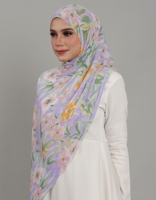 Saloma Pleated Shawl - 08 Hana