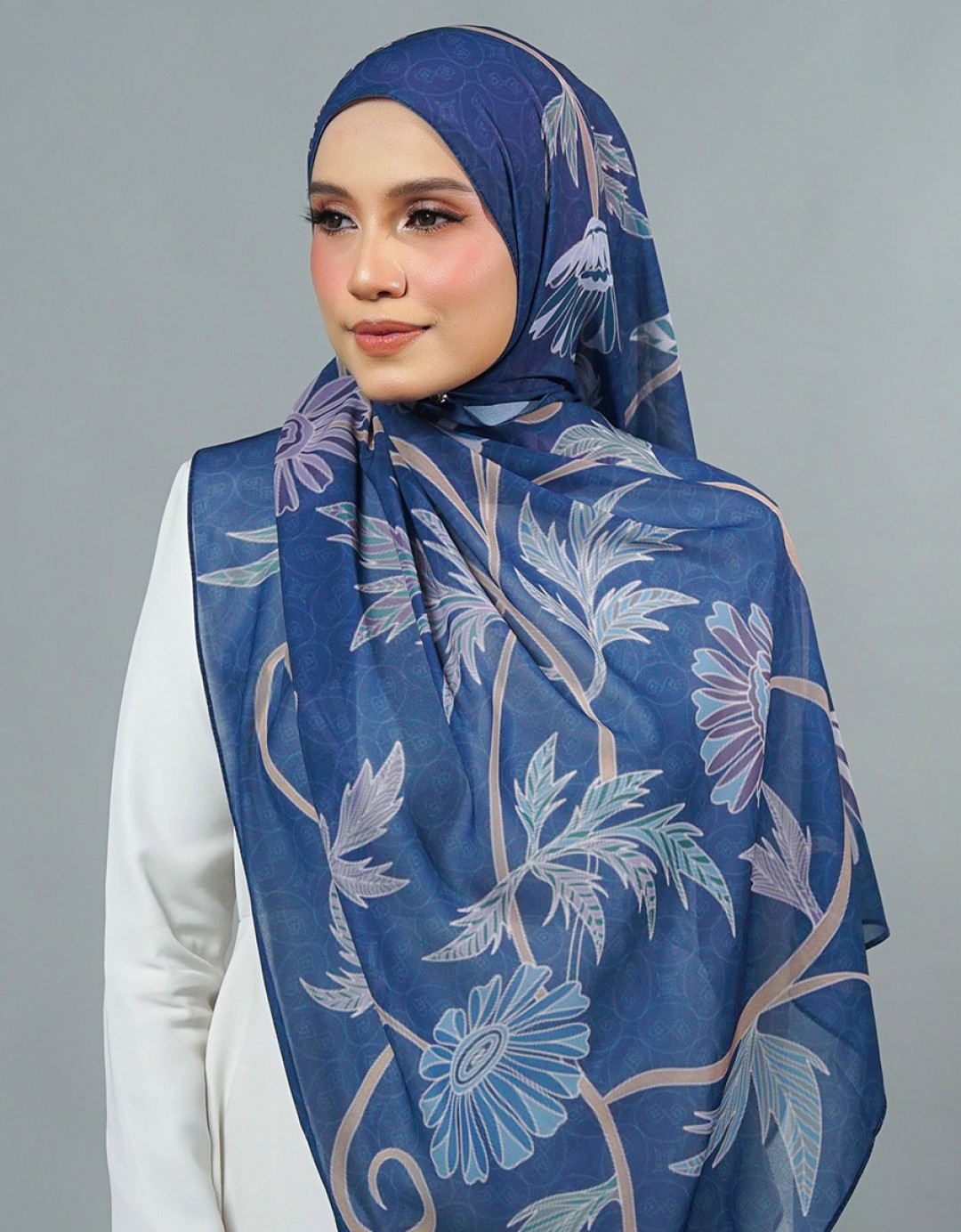 Sofea Long Shawl - 08 Corinta