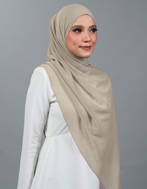 Neya Shawl Plain - 08 Almond