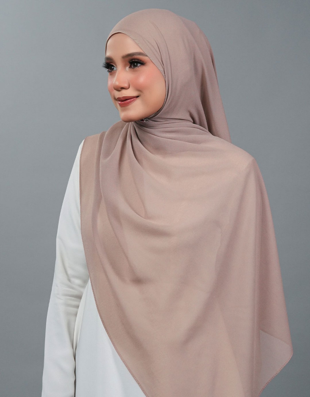 Neya Shawl Plain - 15 Caramel