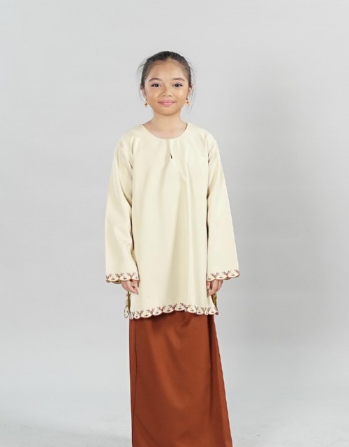 Natalia Kurung Riau Kids - 03 Brown