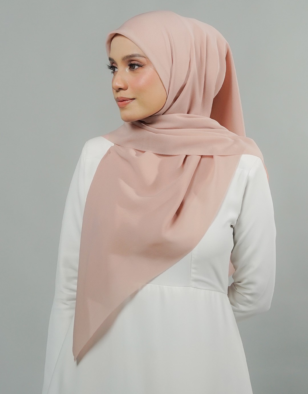Ines Bawal Plain - 01 Dusty Pink