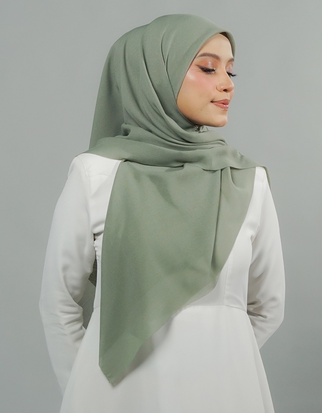 Ines Bawal Plain - 07 Uniform Green